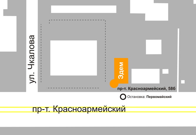 Схема проезда к йога-центру Атма
